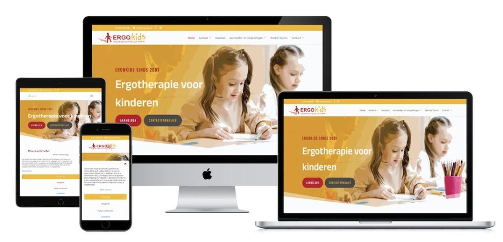 Ergokids website maken juffrouw jannie huizen